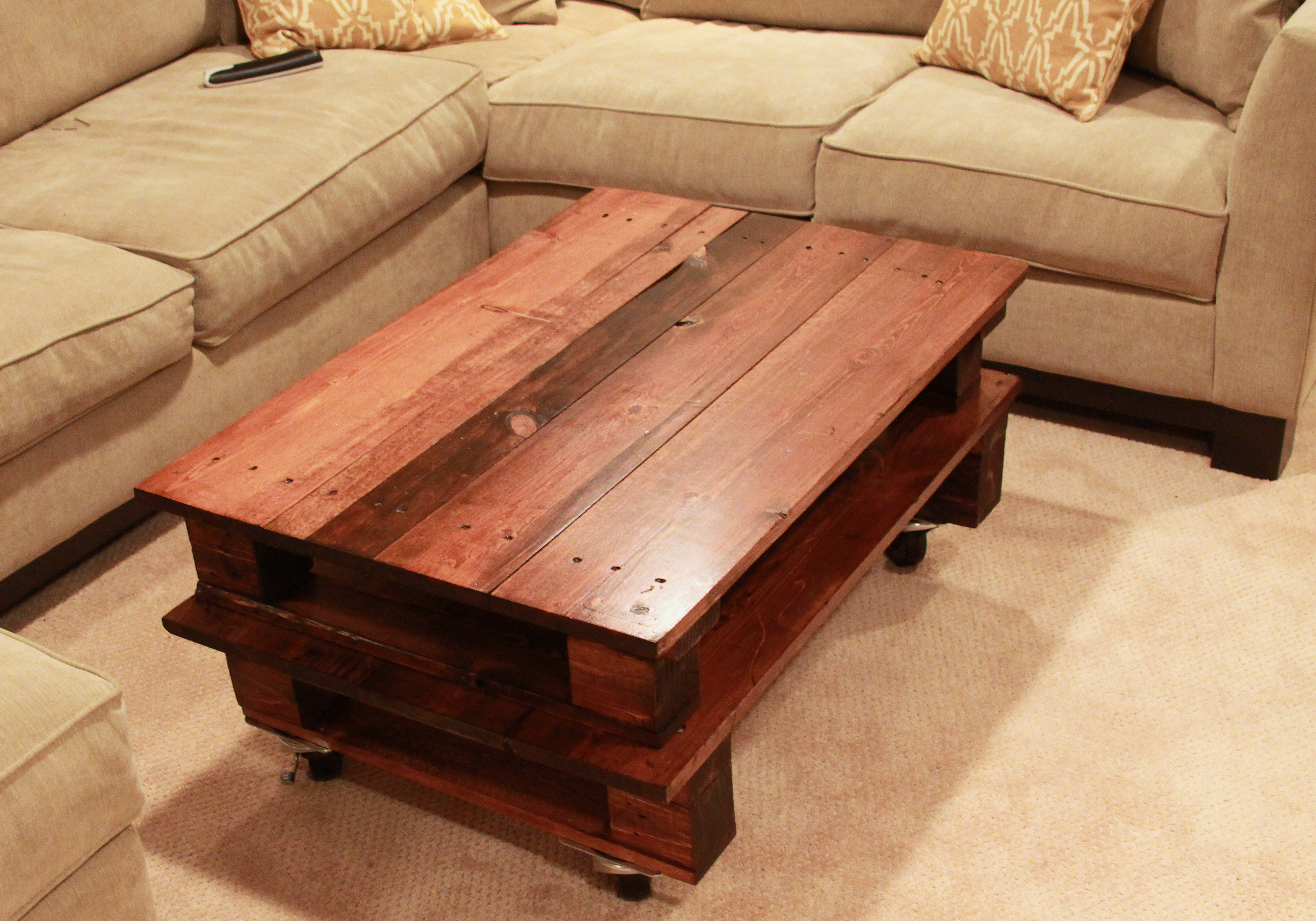 How to make a coffee table out of pallets