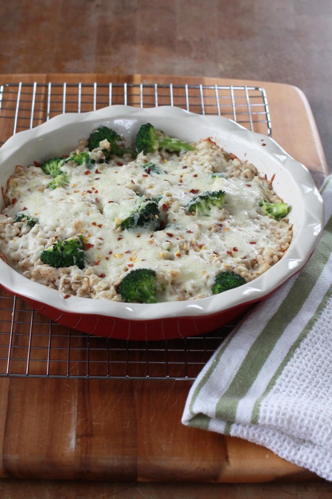 Cheesy Farro Broccoli Bake 1 | Espresso and Cream