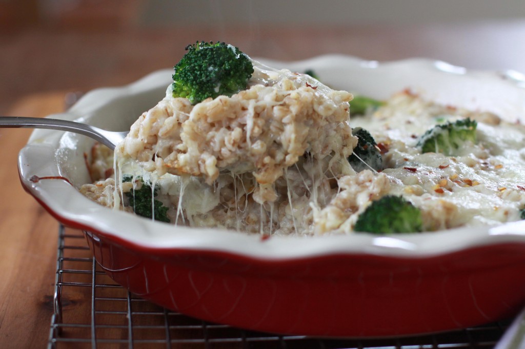 Cheesy Farro Broccoli Bake 2 | Espresso and Cream