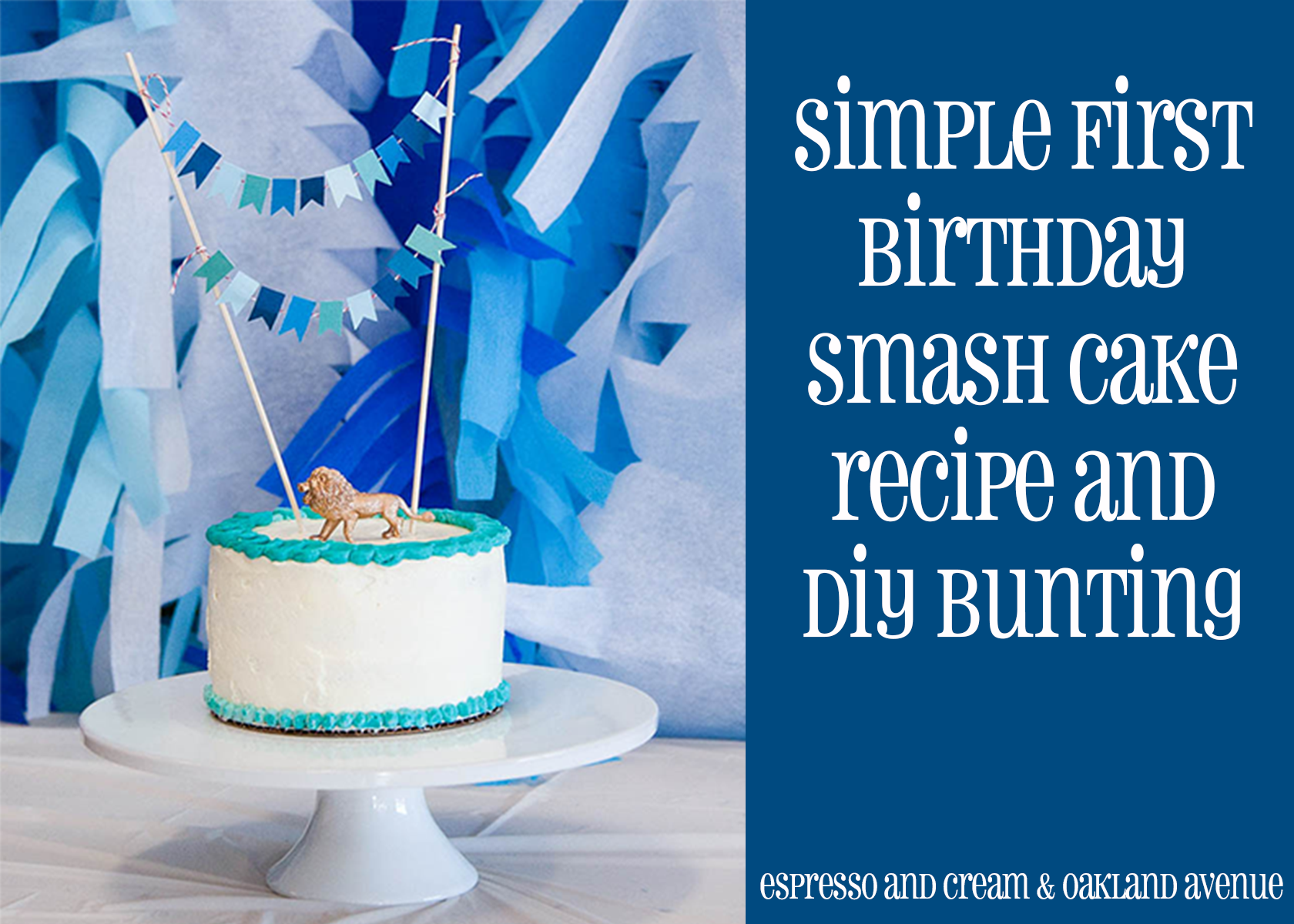 How to make a smash cake for a first birthday