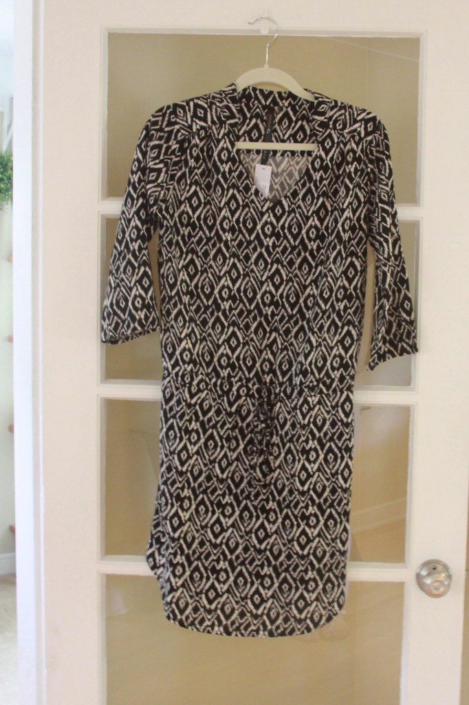 Stitch Fix Drop Waist Dress | Espresso and Cream