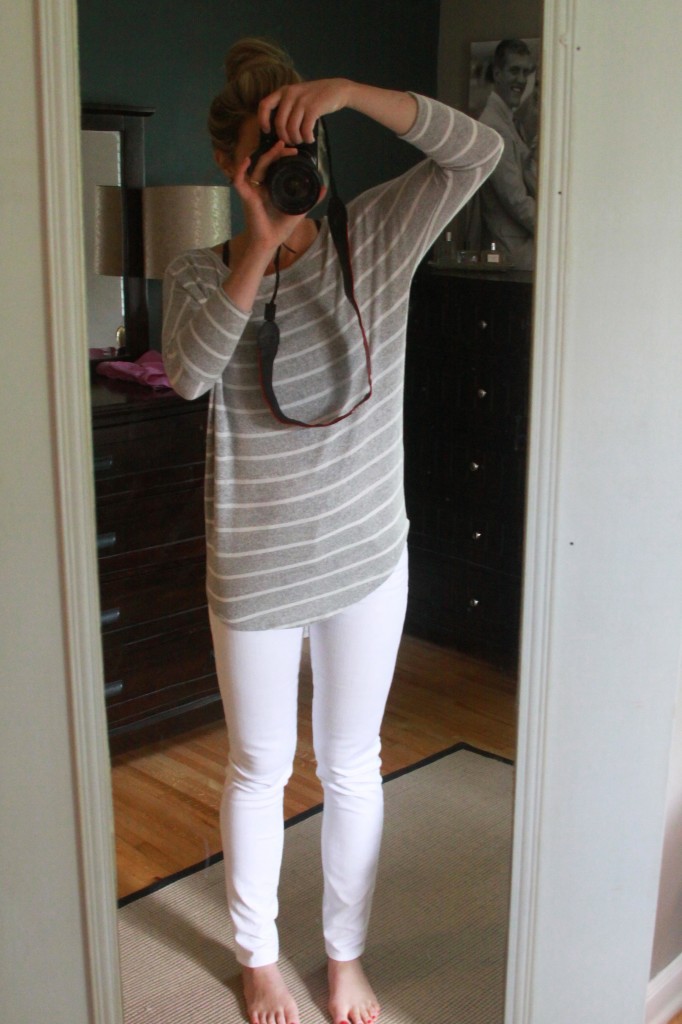 Stitch Fix White Jeans | Espresso and Cream