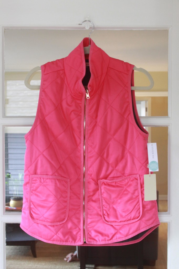 Pink Vest | Espresso and Cream