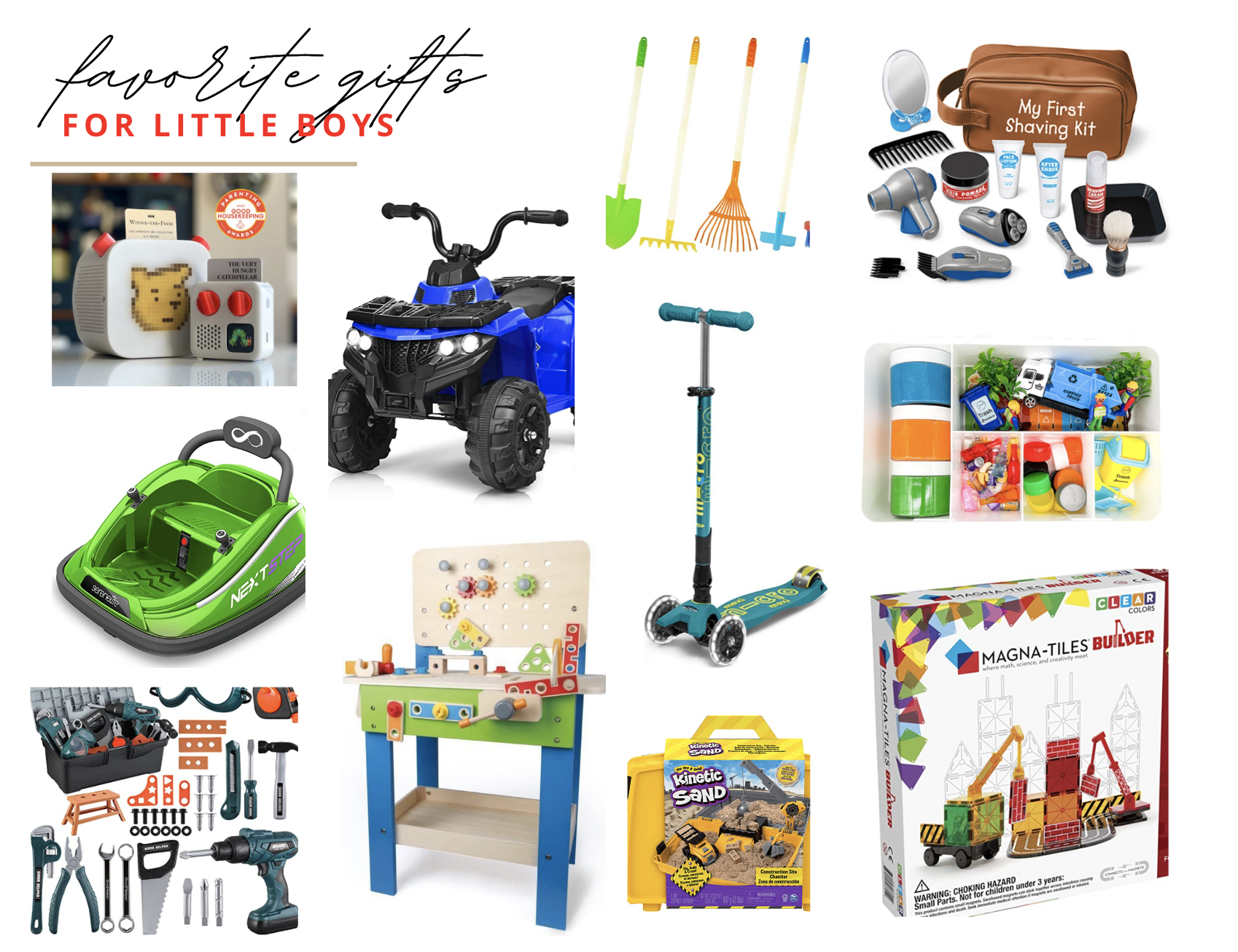 Gift Guide for Little Boys (ages 2-4)